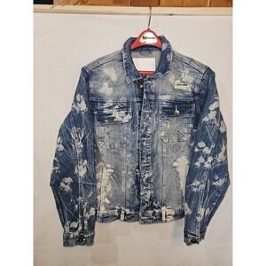 Woolf Acid Wadh Mens Denim Jacket Size Medium